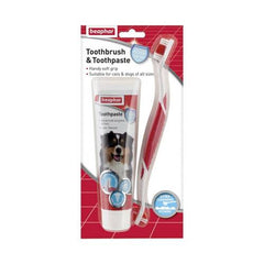 بيفار معجون أسنان مع فرشاة للكلاب والقطط 100غ