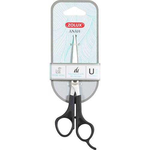 Zolux Dog Hair Scissors for All Fur Types Black 