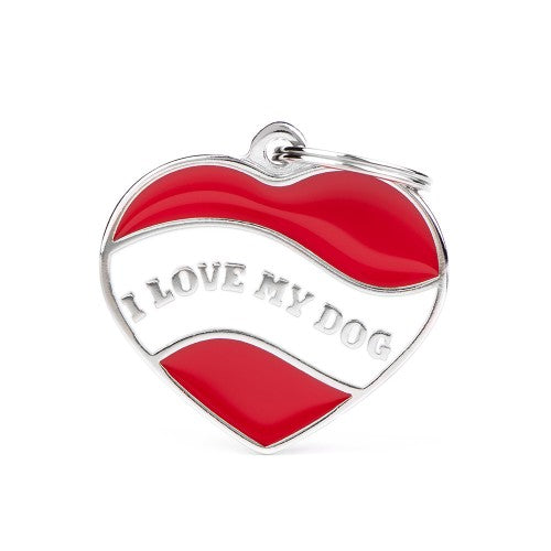 My Family Heart Necklace I Love My Dog