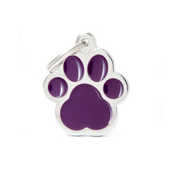 My Family Cat Paw Necklace Purple