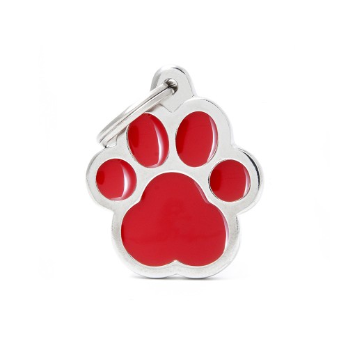 My Family Cat Paw Necklace Red