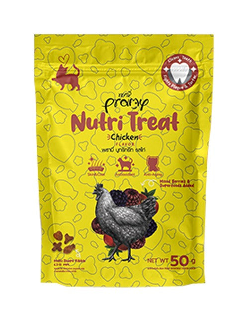 برامي اظرف مكافآت للقطط نكهة الدجاج 50غ