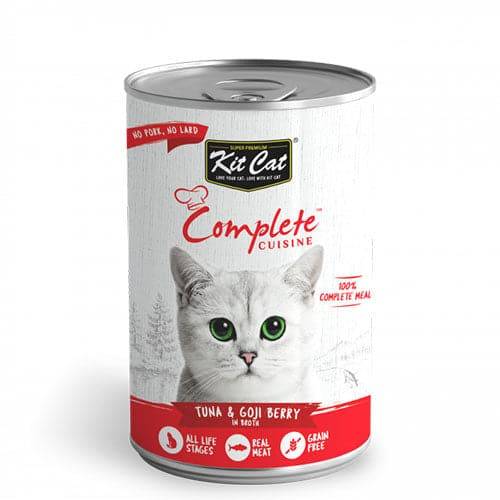 Kit Cat Complete Meal Wet Cat Food Tuna &amp; Goji Berry in Gravy 150g