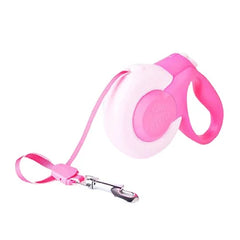 فيدا ام سفن بلس مشد أوتوماتيكي للتنزه للكلاب لون زهري مع اضاءة ليلية (ليد)