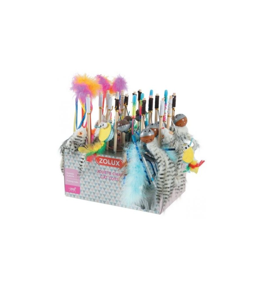 Zolux Cat Toy Fishing Hook Assorted Shapes