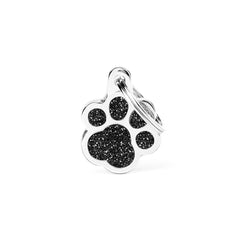 My Family Bone Shape Necklace Black Shiny